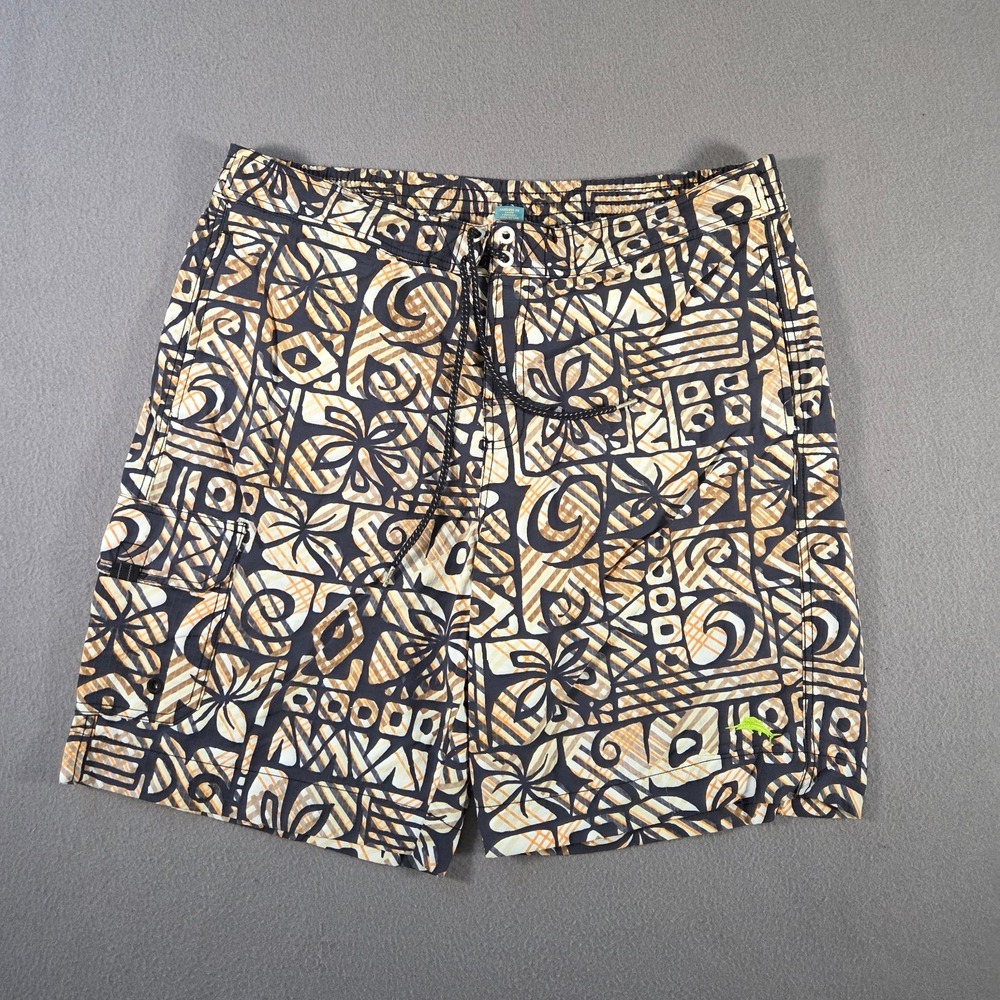 Tommy Bahama Swim Trunks Mens Large Floral Hawaiian Relax Beach Mesh Lined